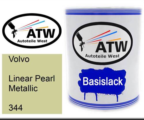 Volvo, Linear Pearl Metallic, 344: 1L Lackdose, von ATW Autoteile West.